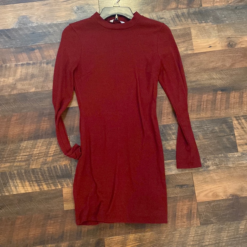 Speechless long sleeve red dress size XS
